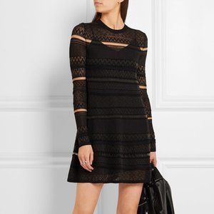 MCQ ALEXANDER MCQUEEN Black knitted mini dress